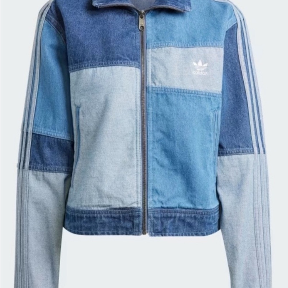 Adidas originals KSENIASCHNAIDER Patchwork Blue Jean Jacket XS